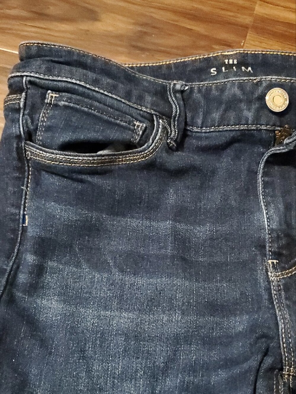 White House Black Market Indigo Straight-Leg Jeans - Picture 5 of 10